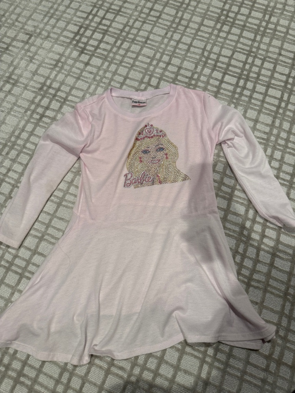 Pink Barbie Long Sleeve firehouse Dress